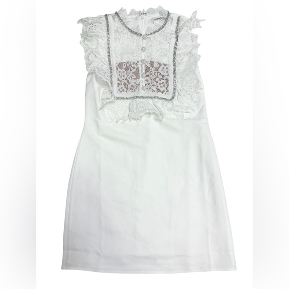 Self-Portrait White Lace‎ Dress Size 0 - Picture 2 of 4